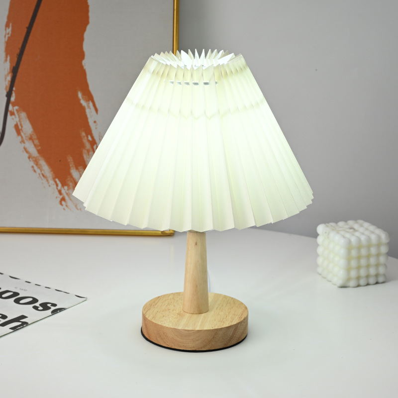 Nordic Style Wooden Log Simple Table Lamp Desktop Ornaments Warm White Home Decoration Creative Ornaments Factory Direct Supply