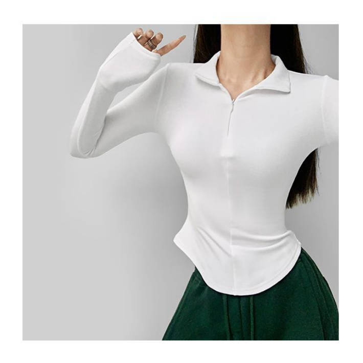 Топ в европейском и американском стиле 2025 года, облегающий сексуальный топ с длинными рукавами для женщин, утягивающее нижнее белье для осени и зимы