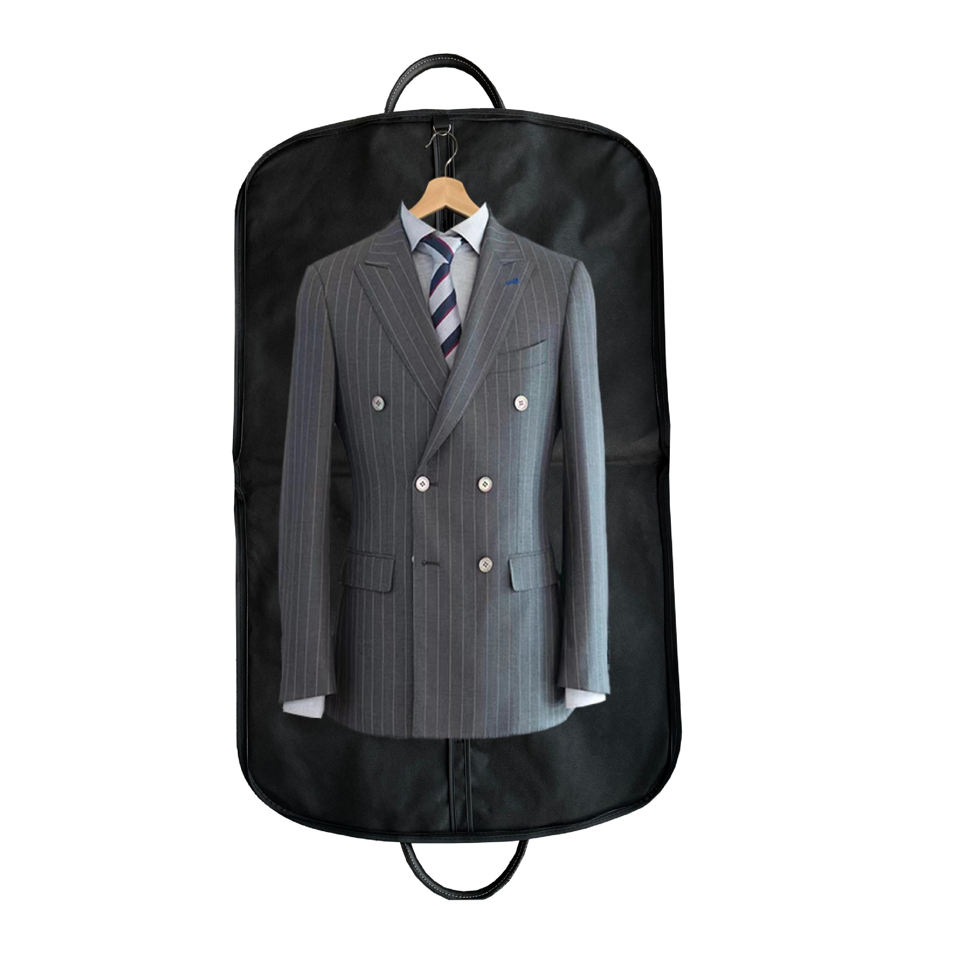 Advanced suit bag handbag leather thickened dust cover travel business non-woven waterproof moisture-proof suit cover