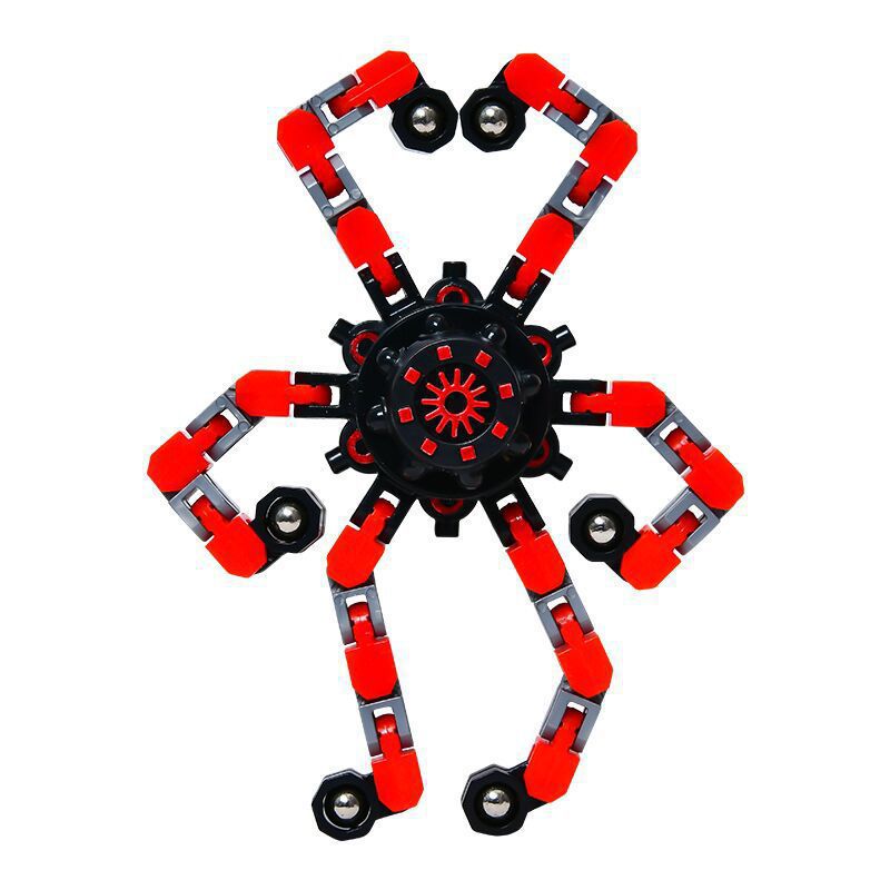 Robot fingertip gyro deformation mechanical finger gyro decompression decompression artifact finger spiral fingertip toy