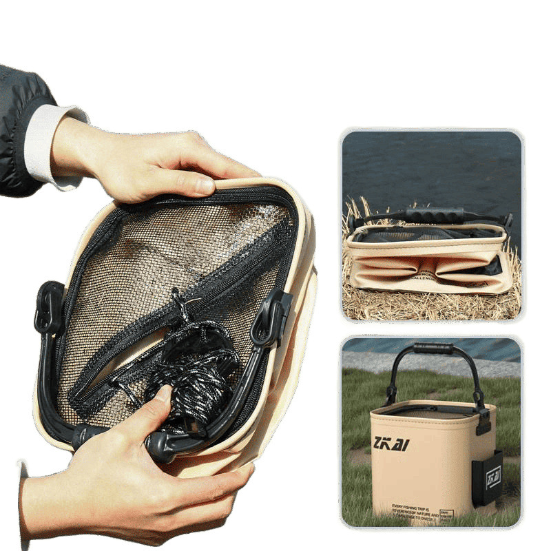 Fishing Bucket for Fishing, Foldable Portable Fish Protection Bucket, Outdoor Fish Box, Live Fish Bucket, Popular Style, Free Shipping