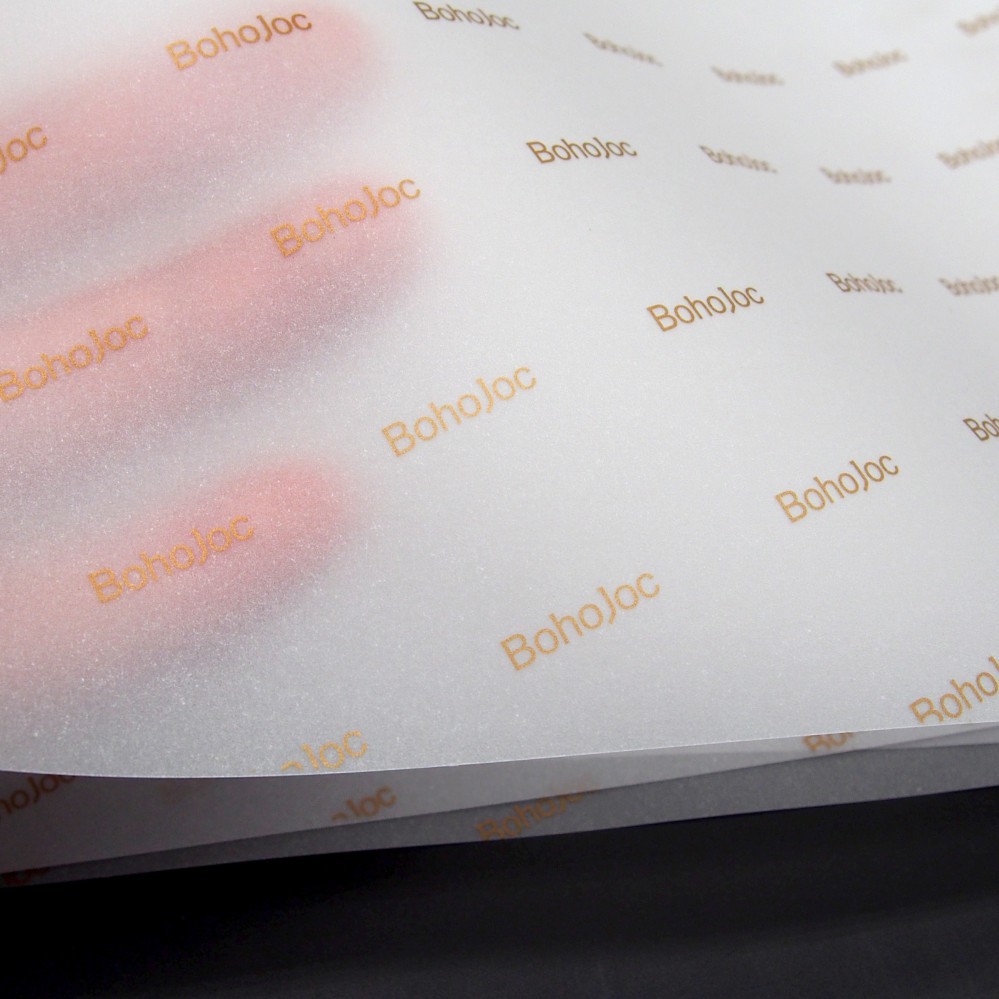 Пад бумага для подарочных коробок, бумага для масла, сульфатная бумага, индивидуальная печать логотипа с горячим тиснением, упаковка для ювелирных изделий