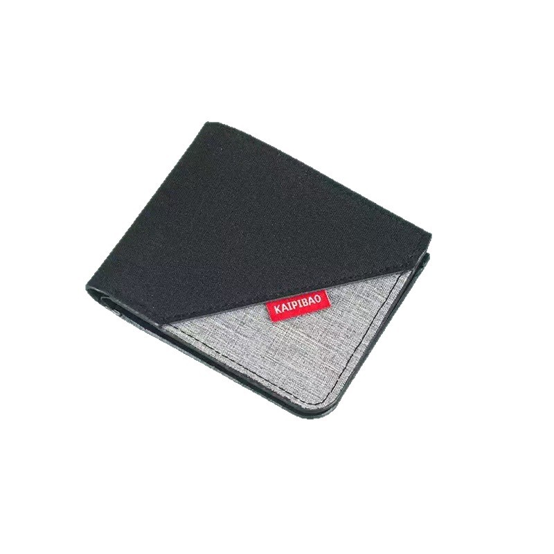 Men's Short Canvas Wallet Men's Small Wallet Men's Wallet Men's Ultra-Thin Wallet Card Holder Wholesale Wallet Card Holder