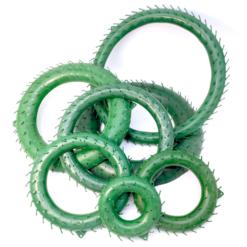 Christmas Wreath DIY Decorative Plastic Garland Base Ring 15Cm20Cm25Cm30Cm35Cm Wreath Artificial Flower Ring