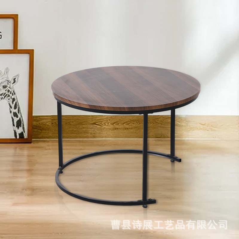 in stock Small Apartment Coffee Table Living Room High-grade Household Simple Side Table Windowsill Creative Afternoon Tea Round Table
