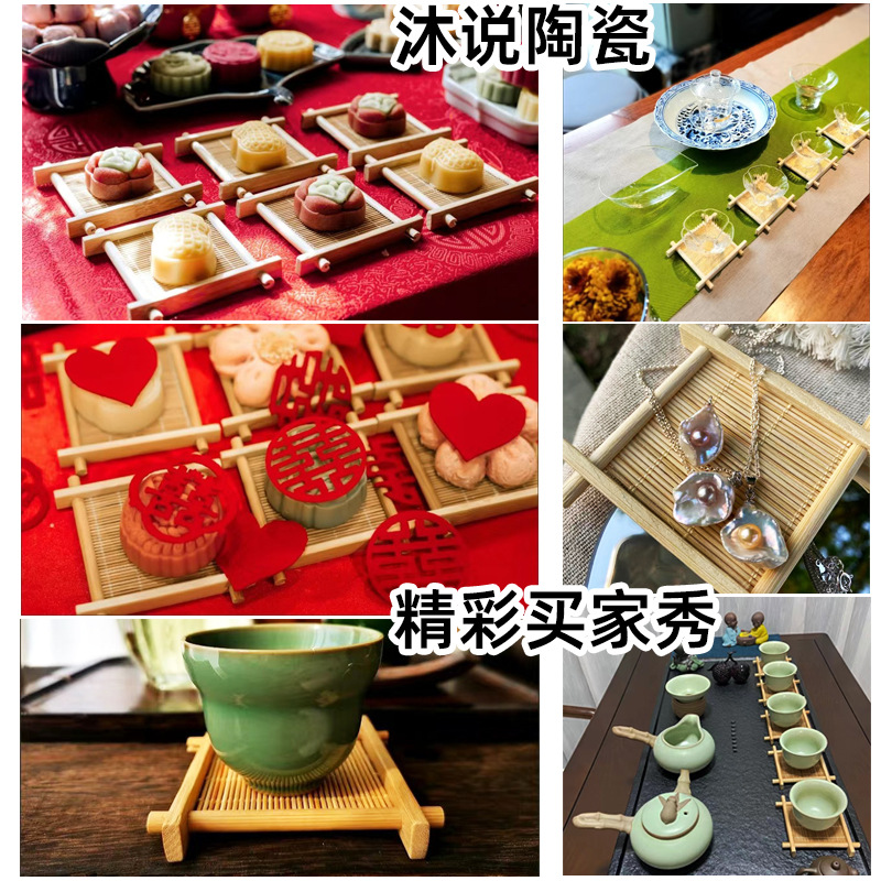 Bamboo Coasters, Tea Cup Holders, Tea Ceremony Accessories, Tic-Tac-Toe Mats, Heat Insulation Mats, Small Ornaments, Wedding Decorations, Pastry Mats