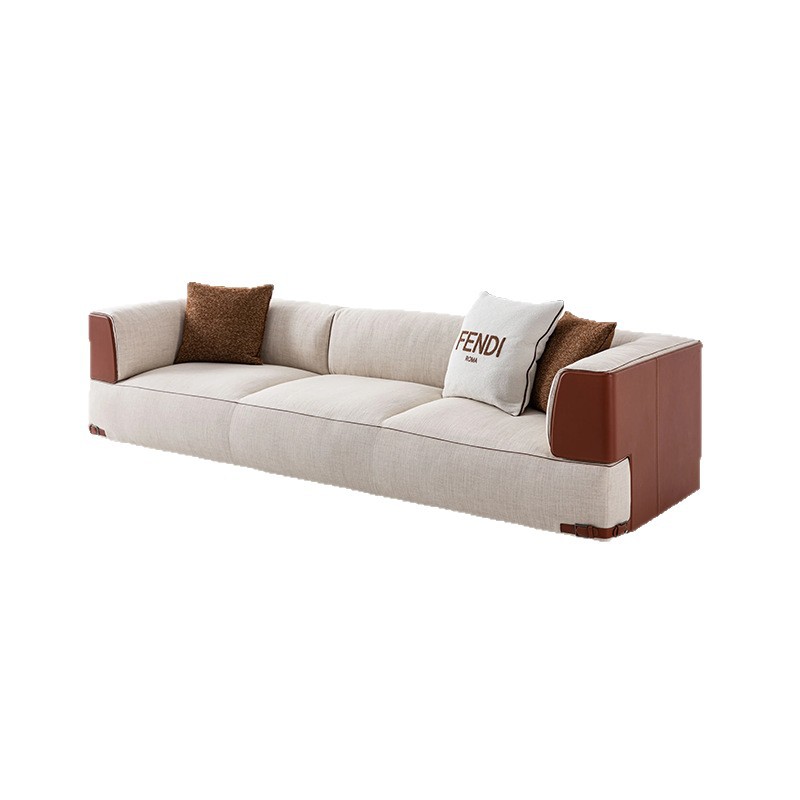 High-End Leather and Fabric Sofa Soho Seating System Italian High-End Luxury Home Furniture Диван