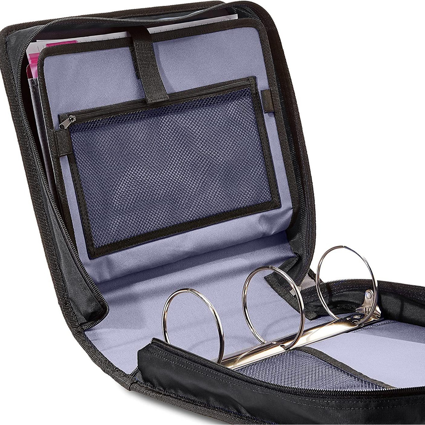 Amazon Office Information Loose-Leaf Storage Folder Student Portable File Backpack Multifunctional Zipper File Bag Customization