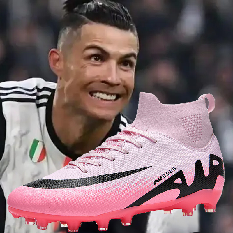 Новые высокие футбольные кроссовки для мужчин и женщин, шипы, для тренировок