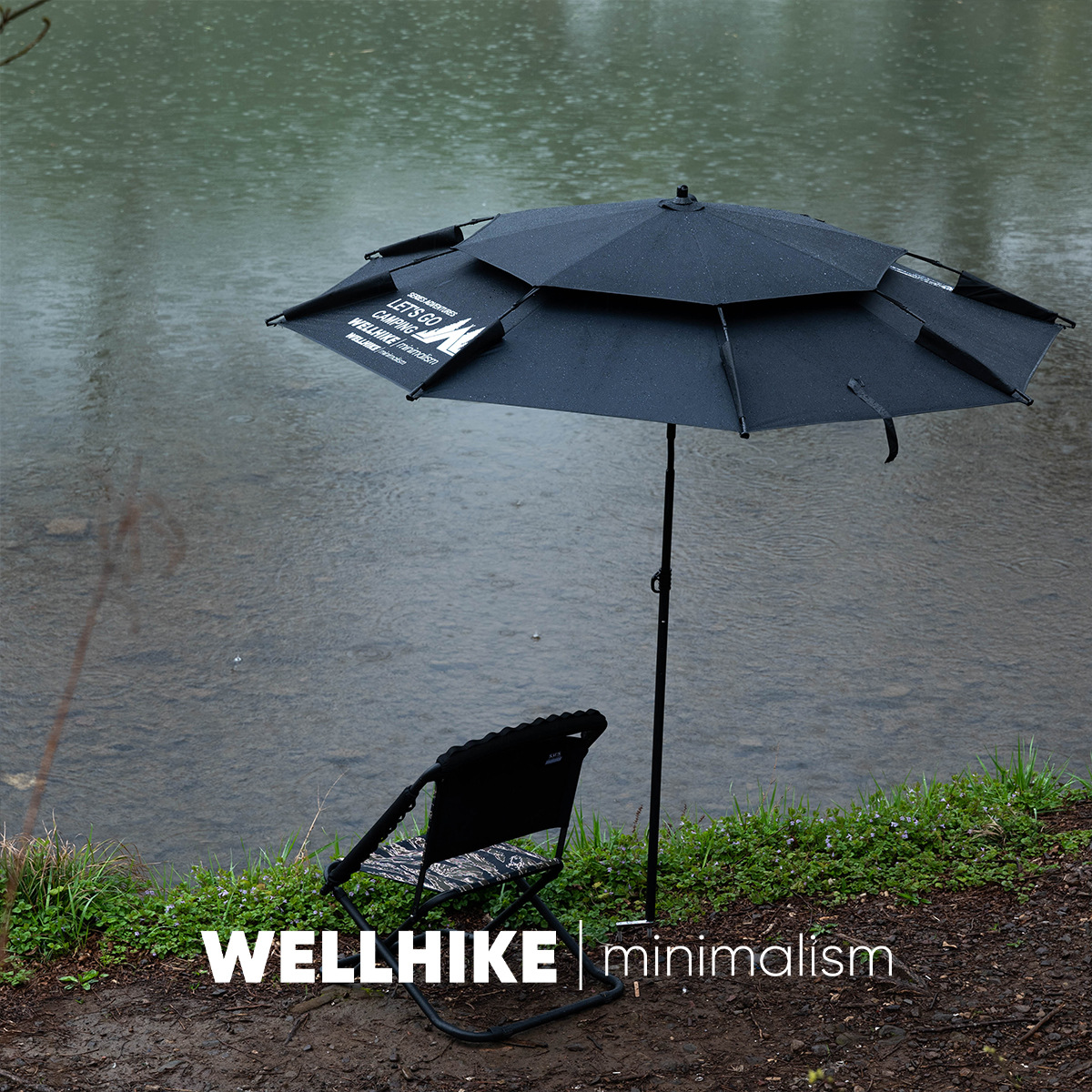 Wellhike рыболовный зонт, большой рыболовный зонт, универсальный трость, защита от солнца и дождя, утолщенный рыболовный зонт