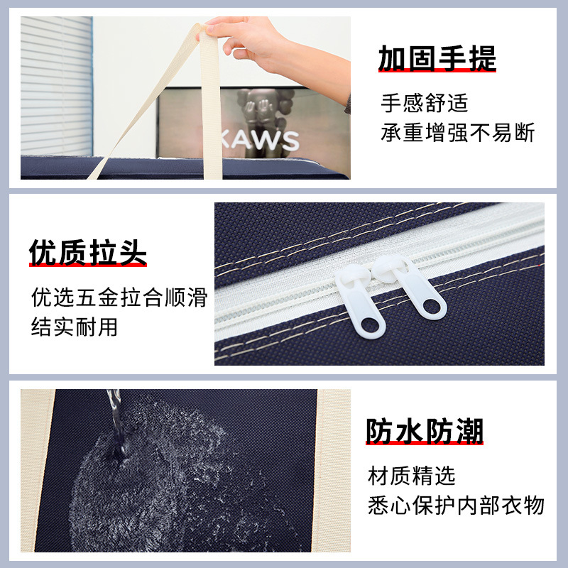 Moving Bag Large Capacity Wholesale Quilt Clothes Storage Bag Moving Bag Non-woven Fabric Large Thickened Duffel Bag