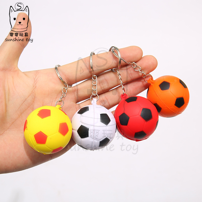 Cross-border Hot Selling 4cm Foaming Pu Stress Ball Elastic Football Small Basketball Children's Decompression Vent Toy Rugby