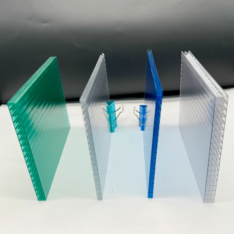 Four-Layer Pc Honeycomb Sun Panel 10mm Outdoor Greenhouse Rain Shelter Hollow Pc Endurance Panel Energy-Saving Insulation