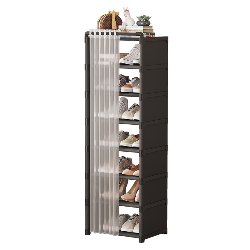 Simple Shoe Rack Entry Dust-proof Shoe Cabinet Small Narrow Household Shoe Storage Rack Space-saving Artifact Dormitory Shoe Box