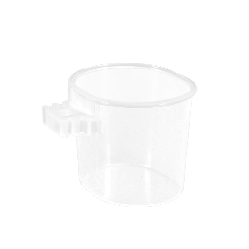 Small round bowl bird food bowl embroidered eye Jade Bird flying bird transparent food box bird cage bird trough bird food pot bird utensils