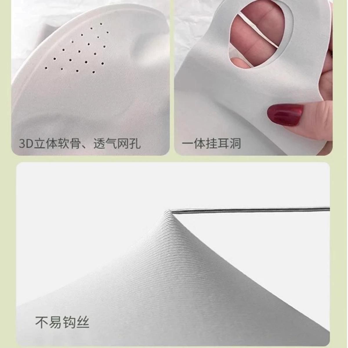 3D Three-dimensional Sunscreen Mask Women's High-value Sunshade Anti-ultraviolet Thin Breathable Summer Ice Silk Sunscreen Mask