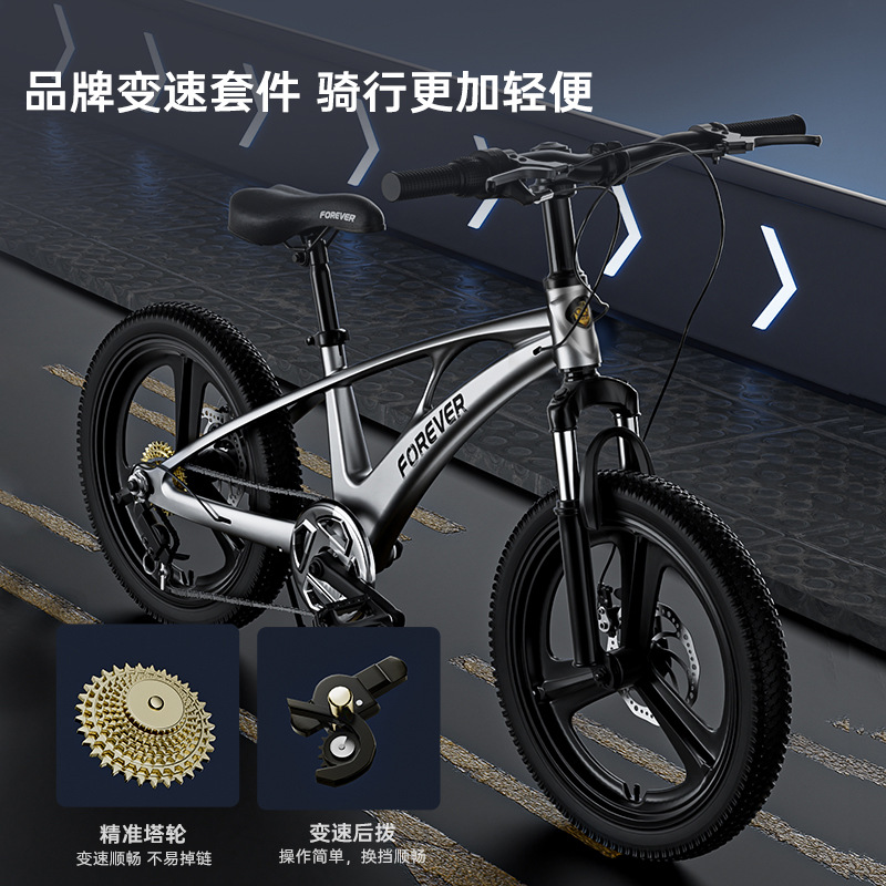 Permanent Kidsren's Bicycles for Boys and Girls 6-15 Years Old, Middle and Older Kidsren's Bicycles, Variable Speed Primary School Students' Mountain Bikes