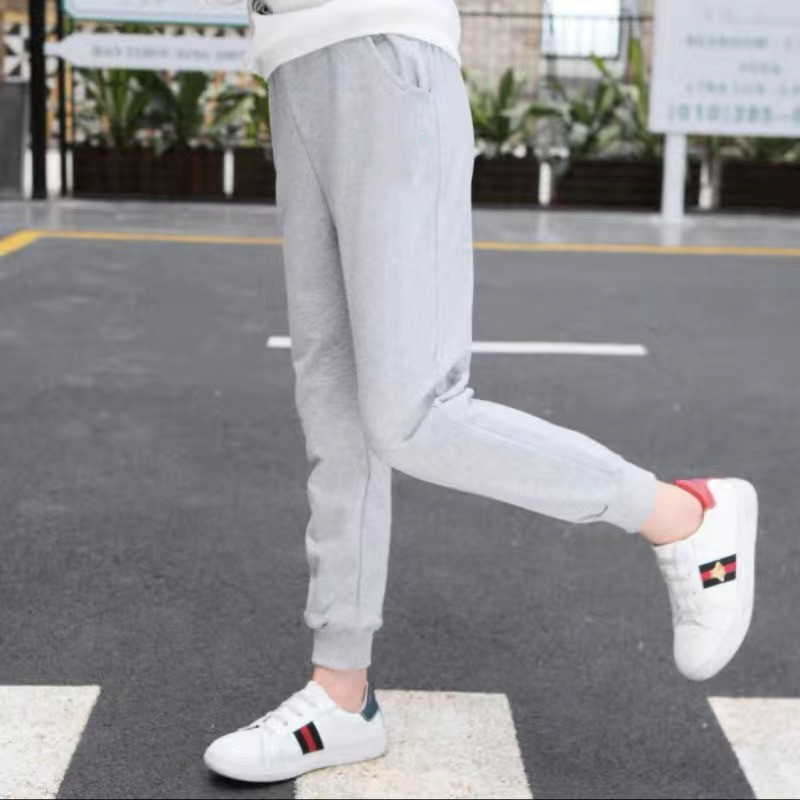 Girls' Pants Outer Wear Children's Sports Pants Sweatpants Boys Casual Pants Large Children's Girls' Pants Loose Pants