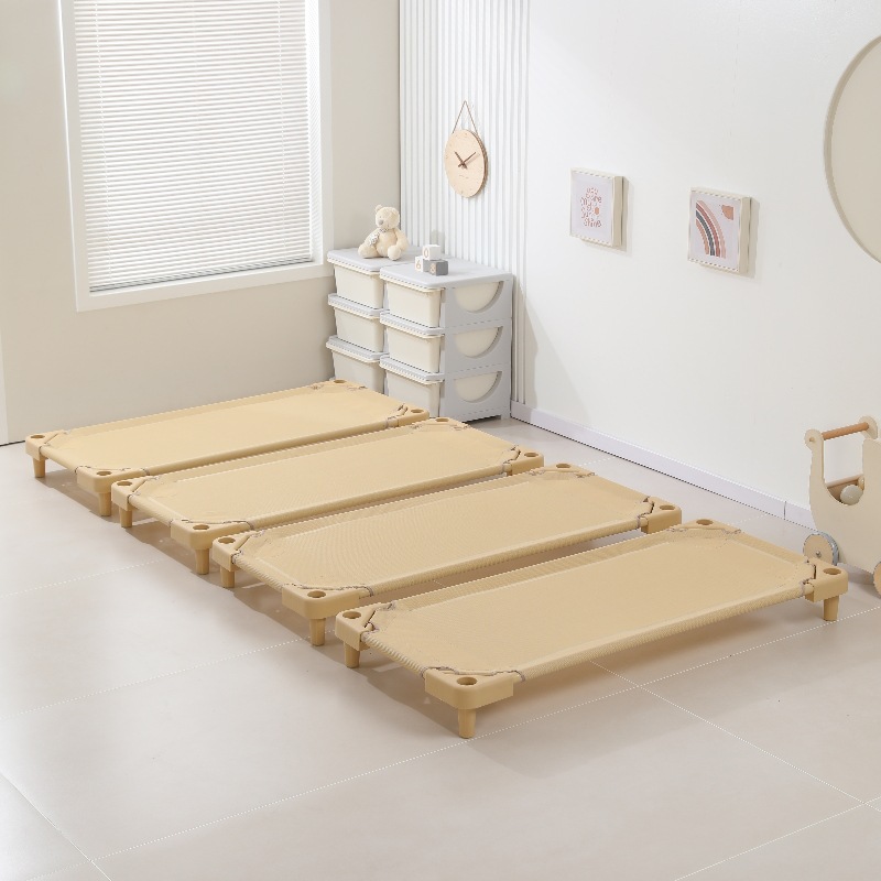 Кровать для обеденного перерыва в детском саду, пластиковая складная кровать