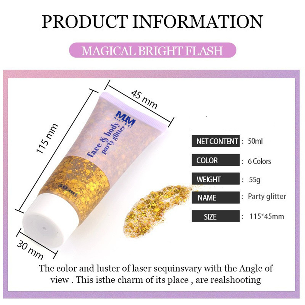 Face & Body Party Glitter Glitter Gel Face Body Lip Glitter Eyeshadow Stage Makeup
