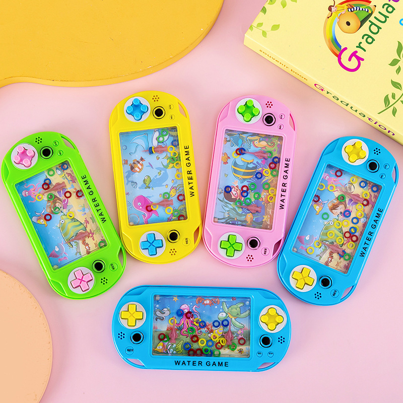 Large Marine Water Machine Handheld Circle Game Console Childhood Nostalgic Toy