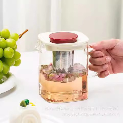 Love Journey Good Luck Single Pot Color Boxed Glass Water Set Home Teapot Business Gift Wholesale