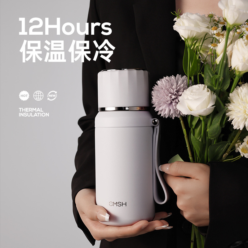 Strawberry Life Outdoor Heat Pot Large Capacity Heat Pot Household Heat Preservation Kettle Vacuum Travel Pot Portable Water Cup