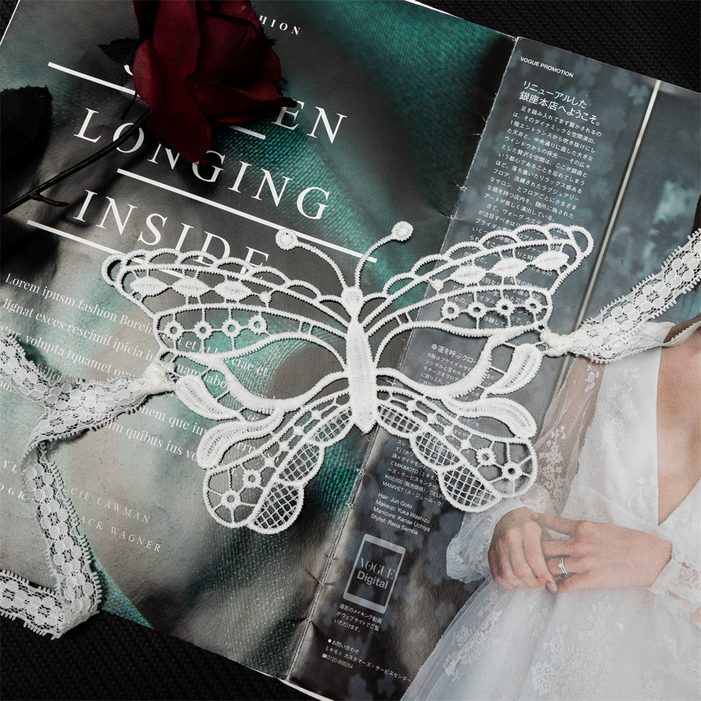 New sexy lingerie accessories sexy lace perspective fairy strap hollow eye mask Princess accessories 9012