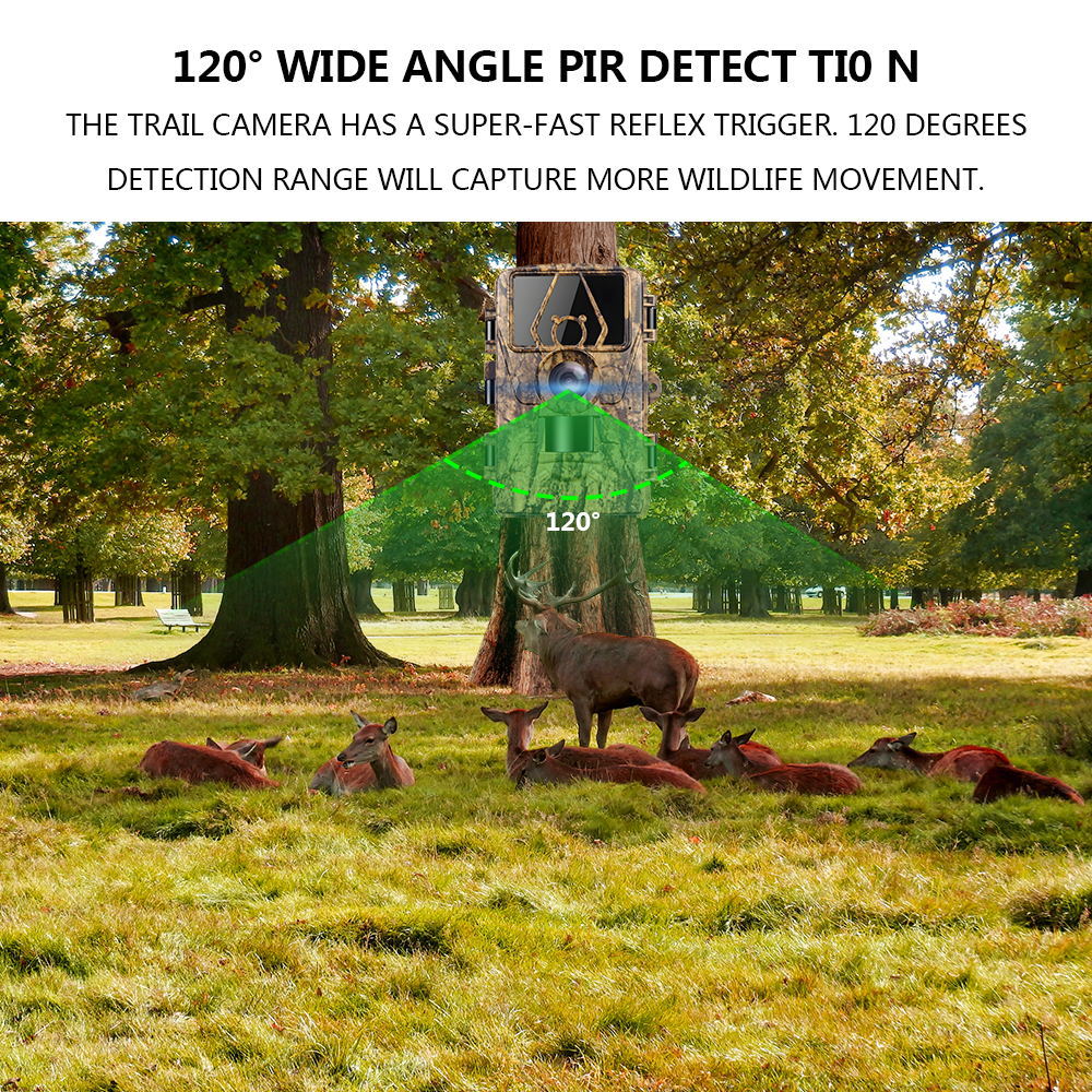 Cross-Border 8K High-Definition Wifi Outdoor Waterproof Camera Infrared Sensor Night Vision Hunting Camera Forest Animal Monitoring