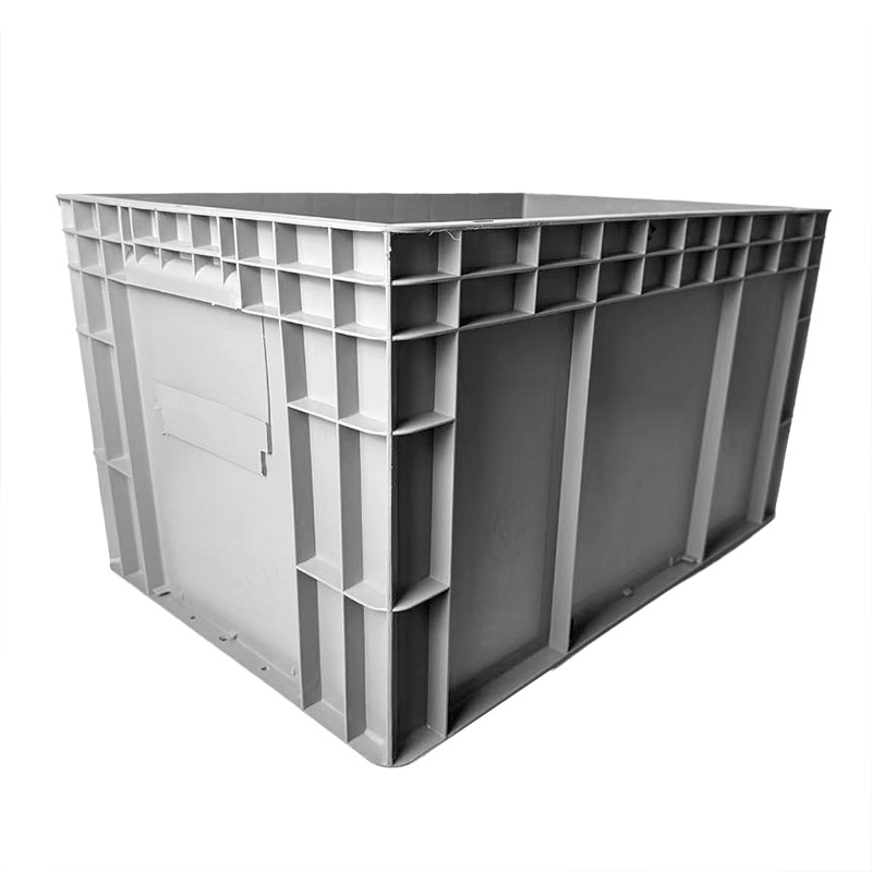 EU Box European Standard Logistics Box Industrial Auto Parts Special Thickened with Dust Curtain Waterproof Lightweight Stacking Basket with Lid for Transit