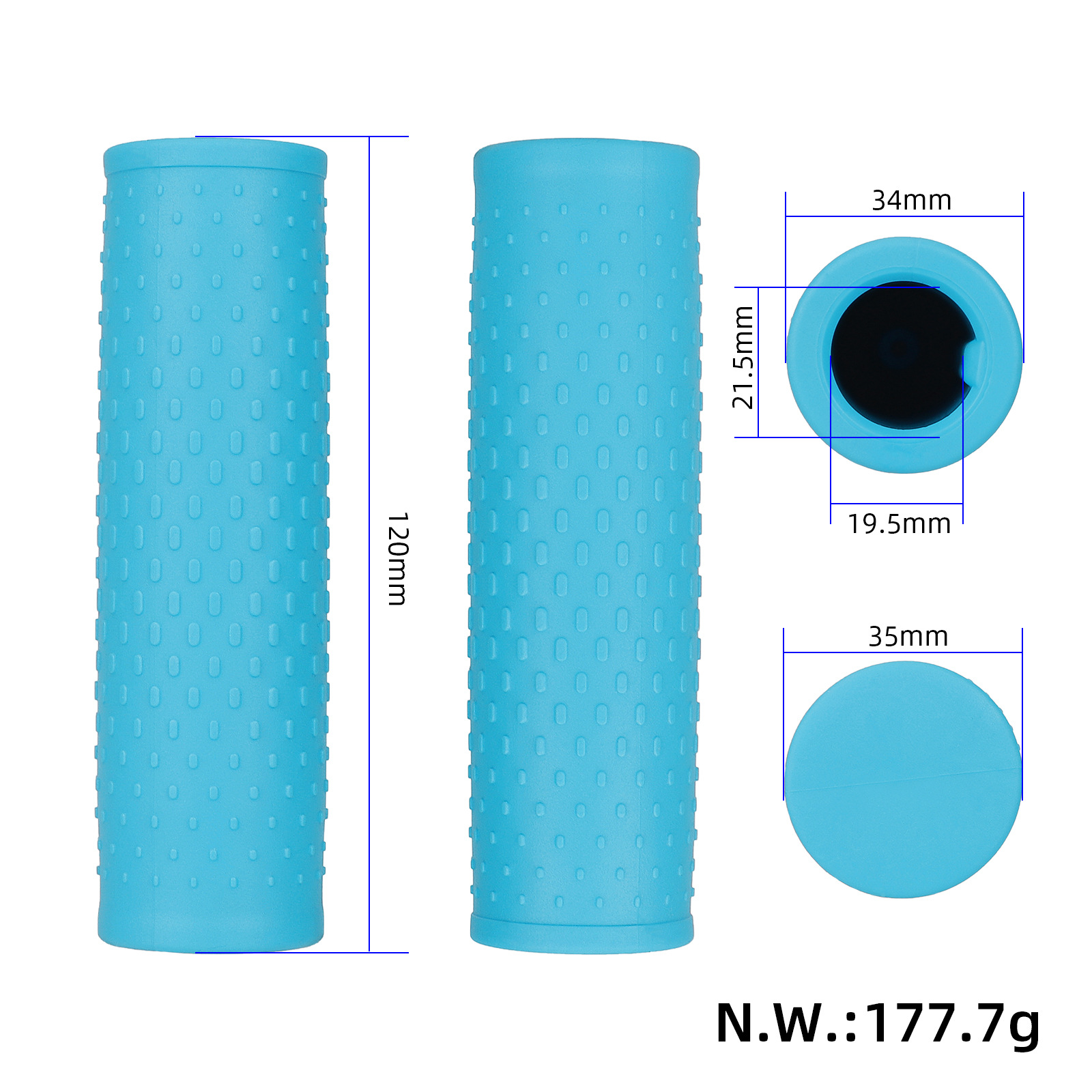 Cross-border hot sale M365 1S Pro Pro2 folding scooter 6-color rubber handlebar cover car handle cover accessories