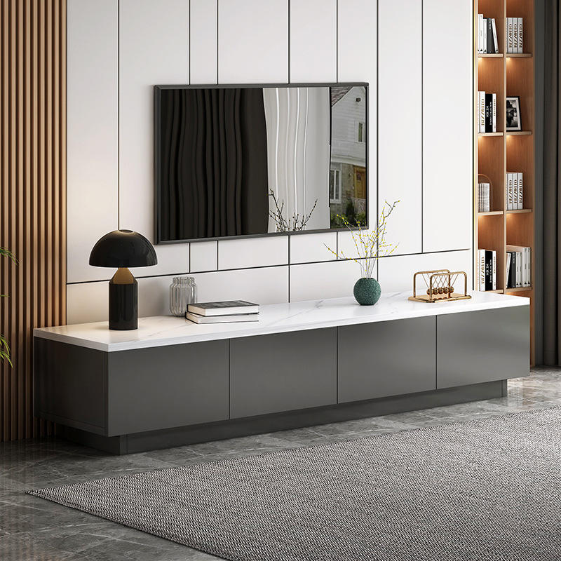 Телевизионный шкаф, современный, простой, комбинация кофейного столика, для маленькой квартиры, дома, гостиной, легкий роскошный итальянский напольный шкаф, спальня