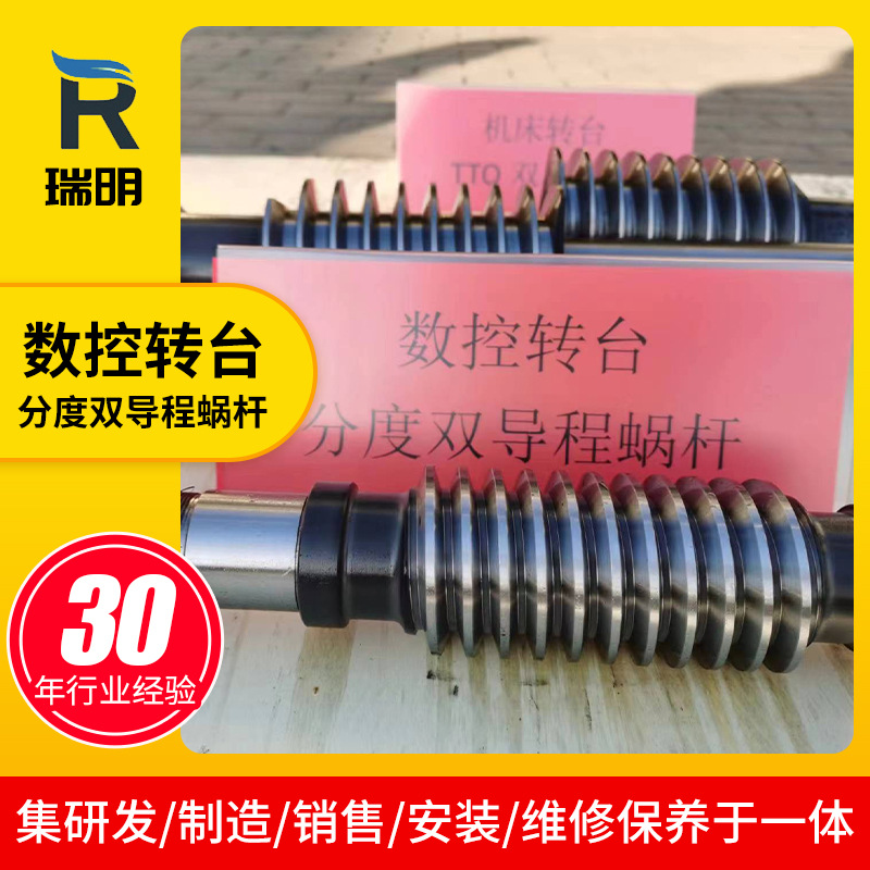 Machine tool turntable TTO double-segment worm CNC turntable indexing double-lead worm secondary envelope turbine worm pair