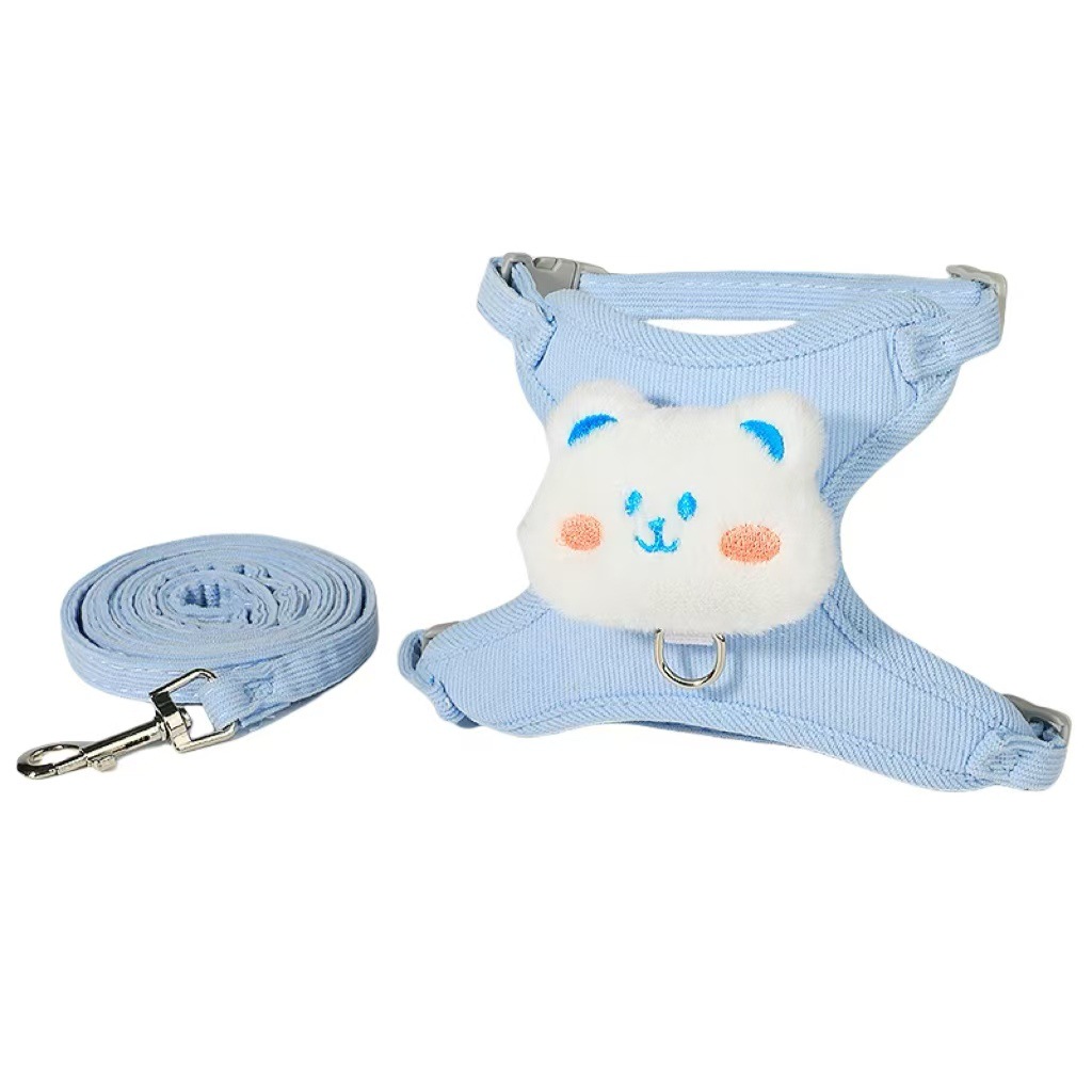 Cat Traction Rope Adjustable Walking Cat Rope Cute Kitten Going Out Chest Strap Small Dog Pet Supplies