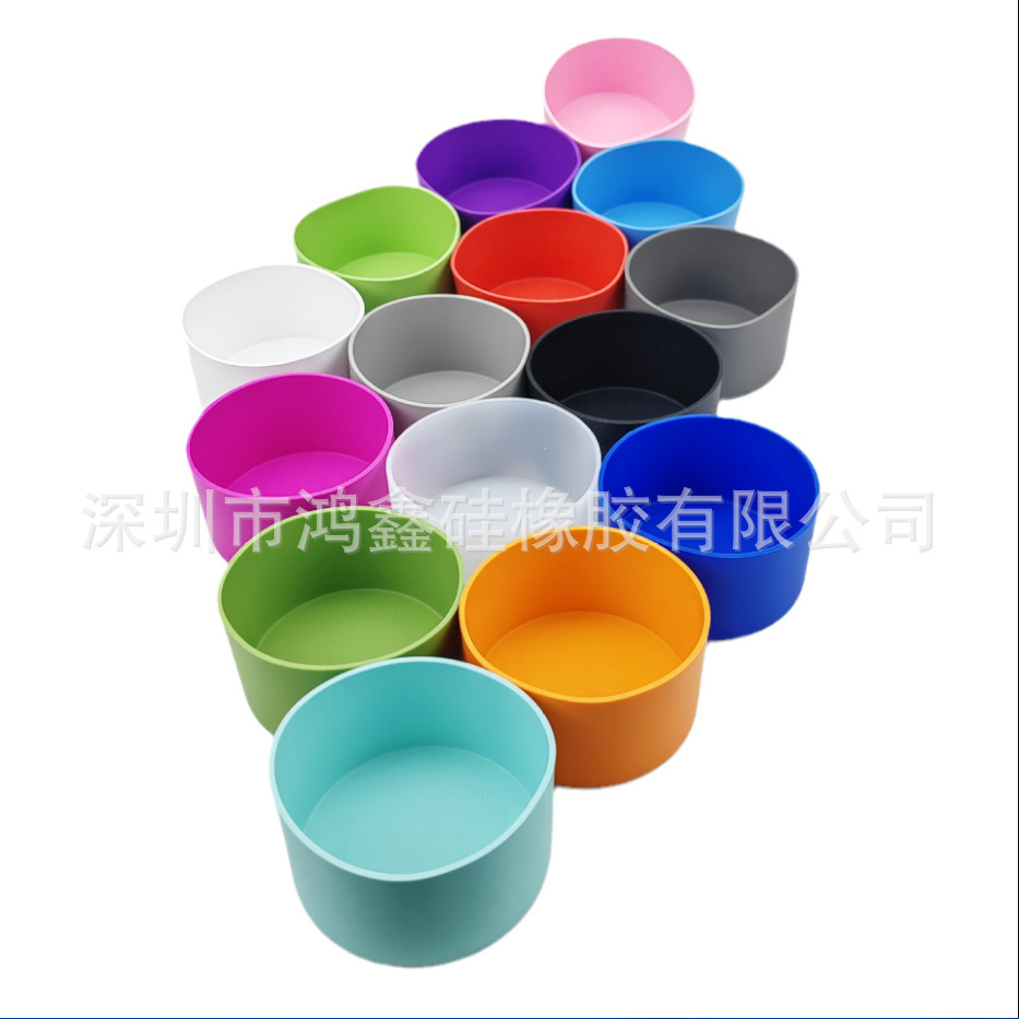 Spot silicone thermos cup set non-slip high temperature space Cup set diameter 7.5cm9cm Cup silicone pad