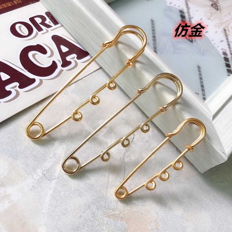 Anti-exposure buckle pin winding ring large pin brooch wholesale safety buckle pin pants skirt waist changing pin women's waist slimming artifact
