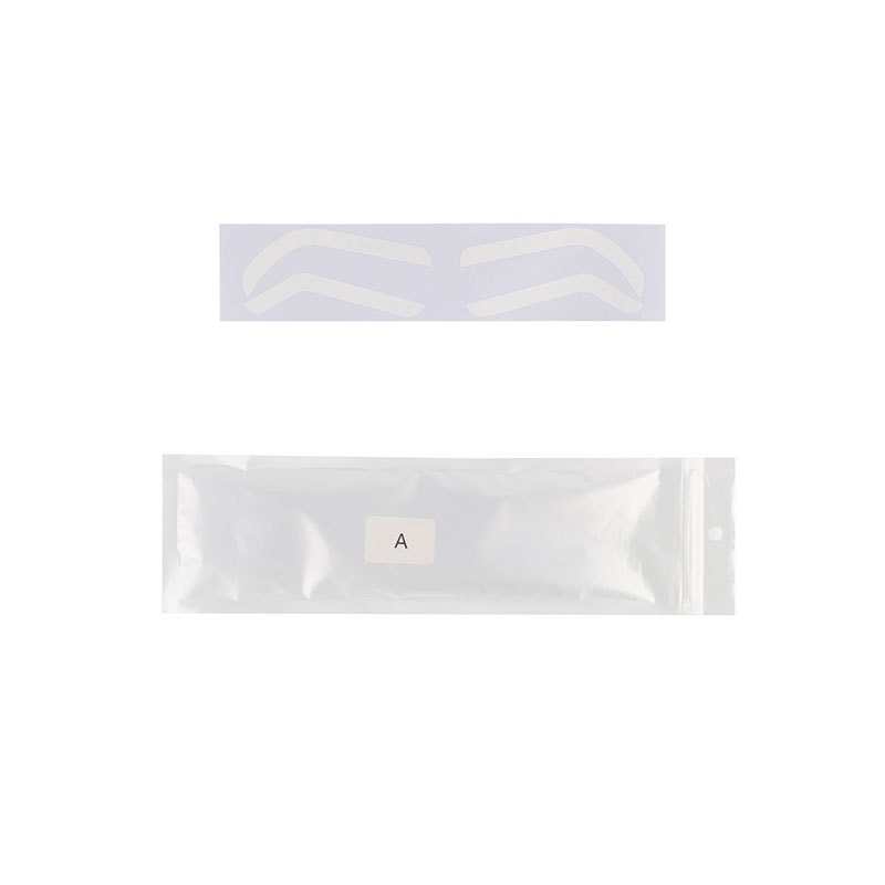 Disposable tattoo design positioning eyebrow tattoo makeup auxiliary paste eyebrow sticker template for airbrush PMU eyebrow
