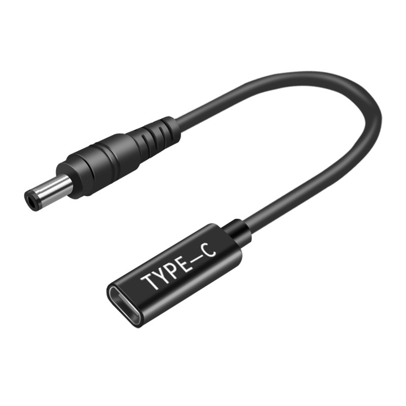 typec female to DC round mouth square mouth various sizes laptop PD lure fast charge conversion line short line 65W