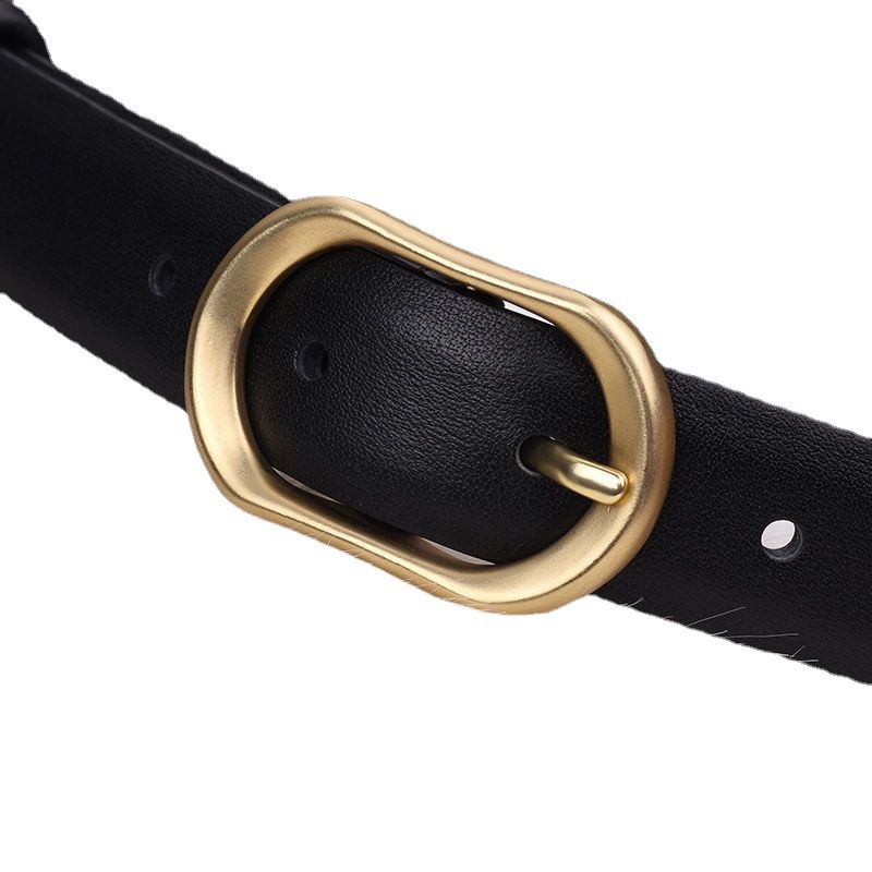 Belt Women's Genuine Leather Belt Korean-style Student All-match Jeans Belt Fashion Simple Decorative Skirt Ins