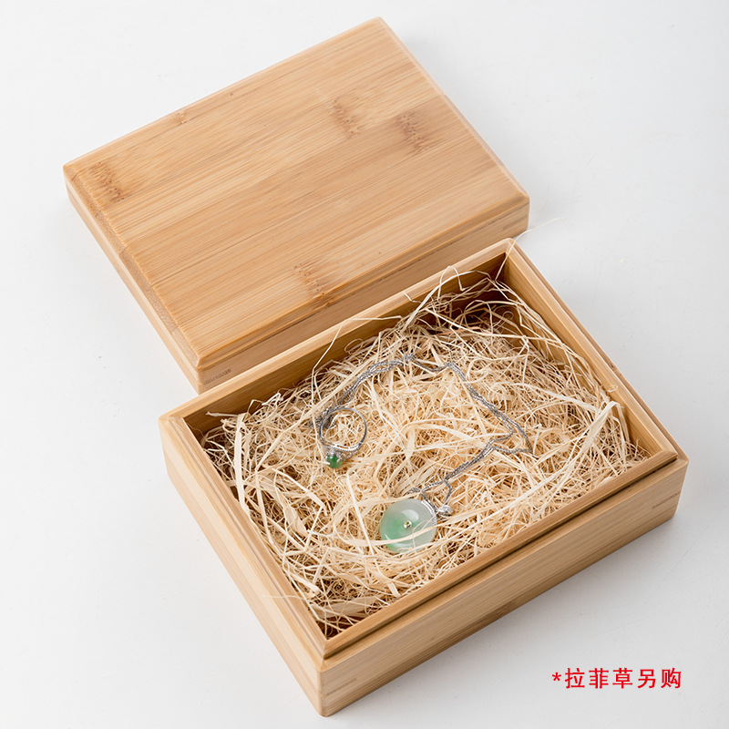 Desktop Storage Box Bamboo Box Gift Box Jewelry Earrings Miscellaneous Storage Wooden Box Packaging Custom Jewelry Storage