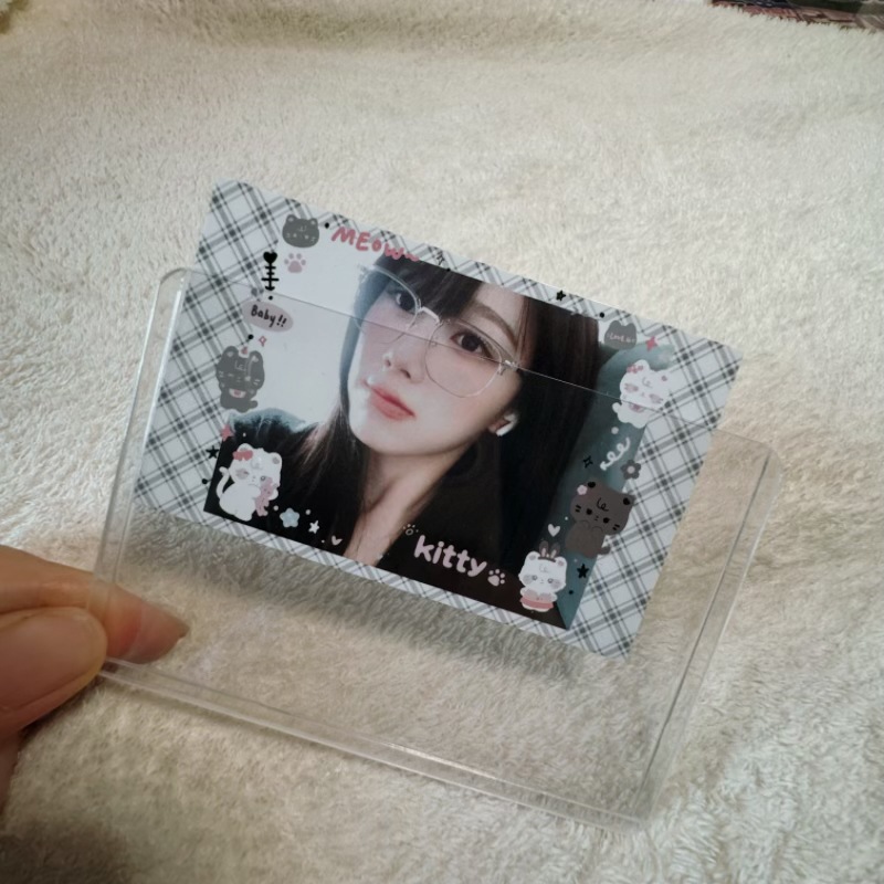 B8Pvc Transparent White Light Card Holder Double-Sided Laminated Hard Card Holder Star Album My Little Pony