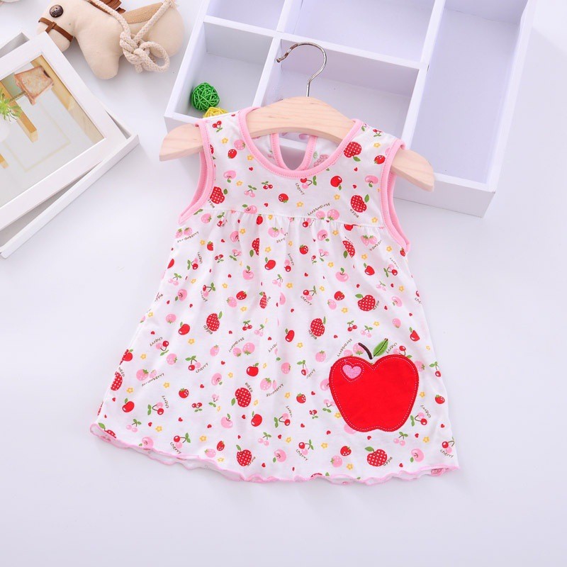 Factory supply and sale of a cross-border 0-1 year old baby dress children's dress women's cotton princess dress summer