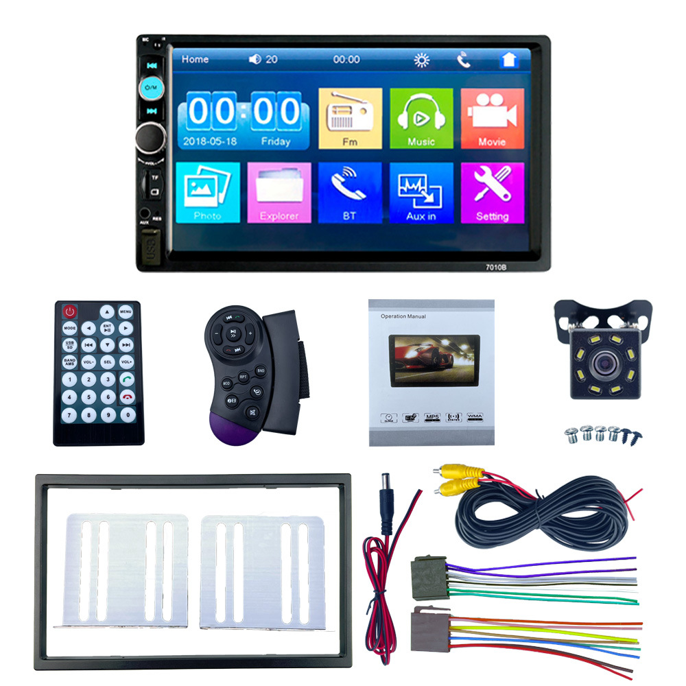 7-inch car multimedia CarPlay Central Control Universal Radio double spindle 2din Bluetooth car MP5 player