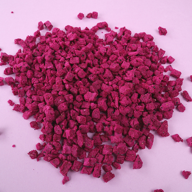 FD freeze-dried pitaya diced manufacturers bulk wholesale pitaya diced baking tea drink snowflake crisp raw materials