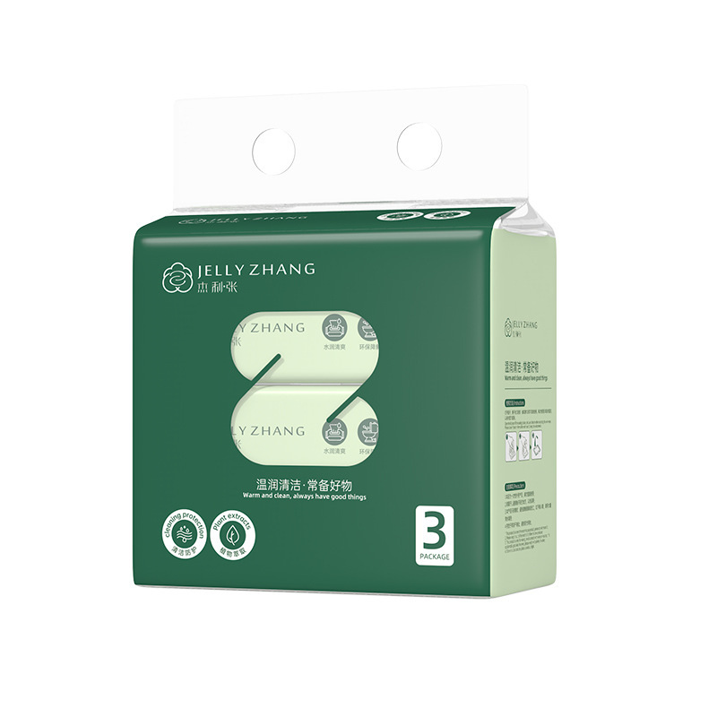 Wet Toilet Paper Household 80 Pieces of Private Cleaning and Care Degradable Toilet Flush Butt Wipe Bacteriostatic Cleaning Toilet Wet Tissue Paper