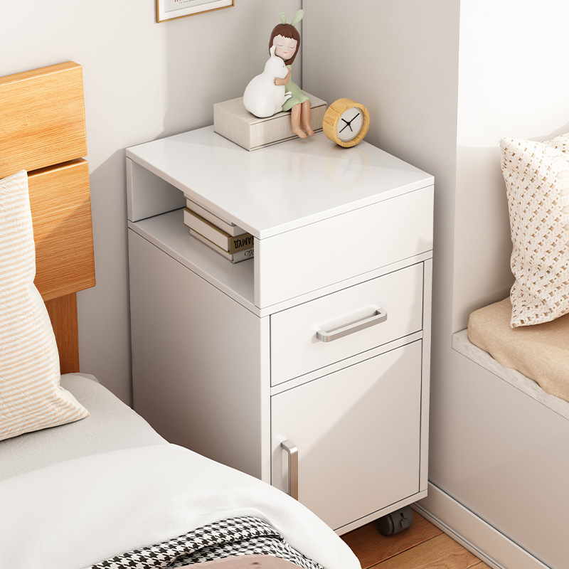 Removable Bedside Table Simple Modern Ultra-narrow Household Bedroom Gap Storage Rack Bedside Cabinet Small Storage Cabinet