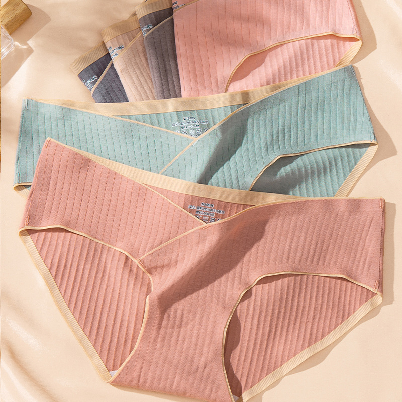 Белье для беременных женщин, низкая талия, бесшовное, комфортное и дышащее, для ранней, средней и поздней беременности