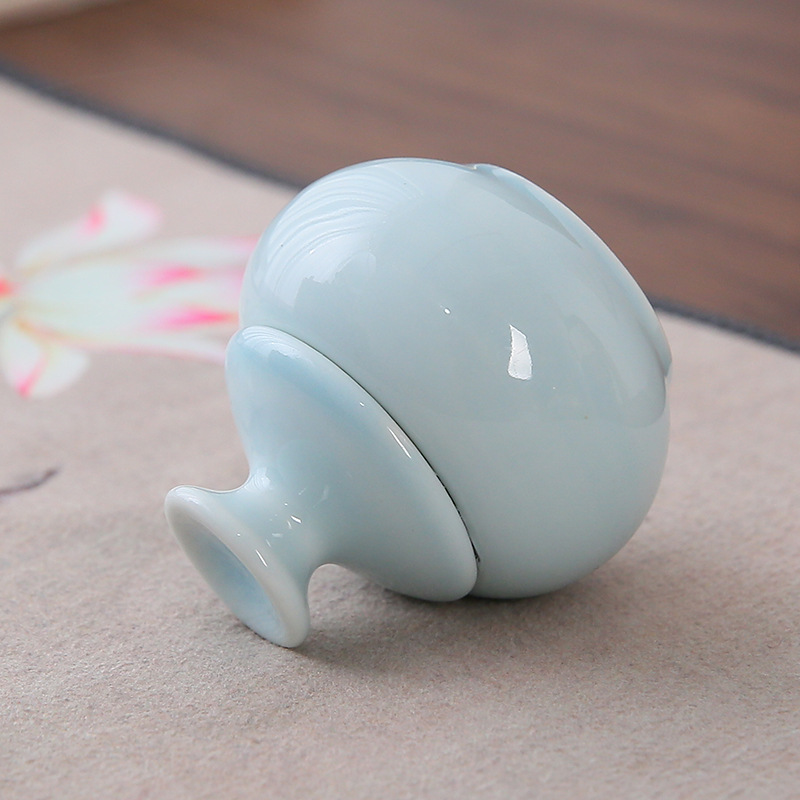 Mini Small Ceramic Jar Cosmetic Powder Jar Sealed Tea Jar with Lid Pill Bottle Antique Lipstick Rouge Jar