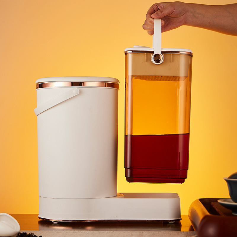 Tea bucket filter tea bucket tea residue bucket drain bucket tea bucket tea table trash can tea set accessories wet and dry separation waste bucket