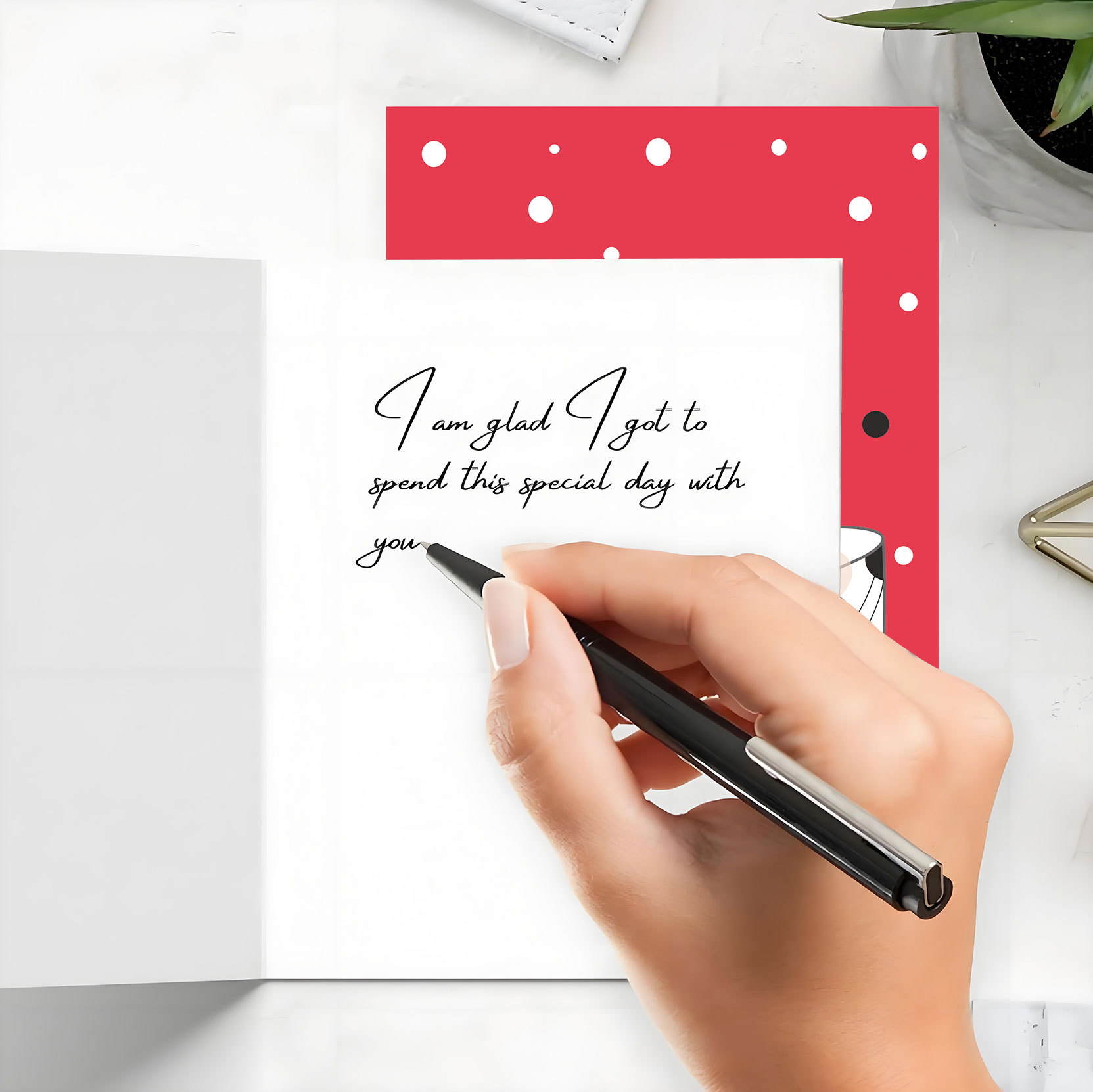 Customized English Thank You Cards for Cross-Border Trade, Birthday Greeting Cards, Small Foreign Trade Cards, Message Blessing Cards, Gold-Stamped Thank You Gifts